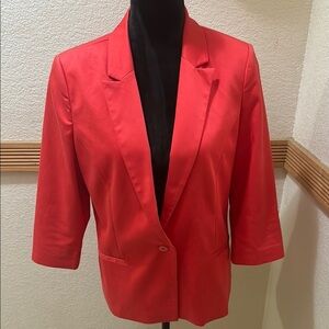Reitman Women's Red Orange Blazer Size 9